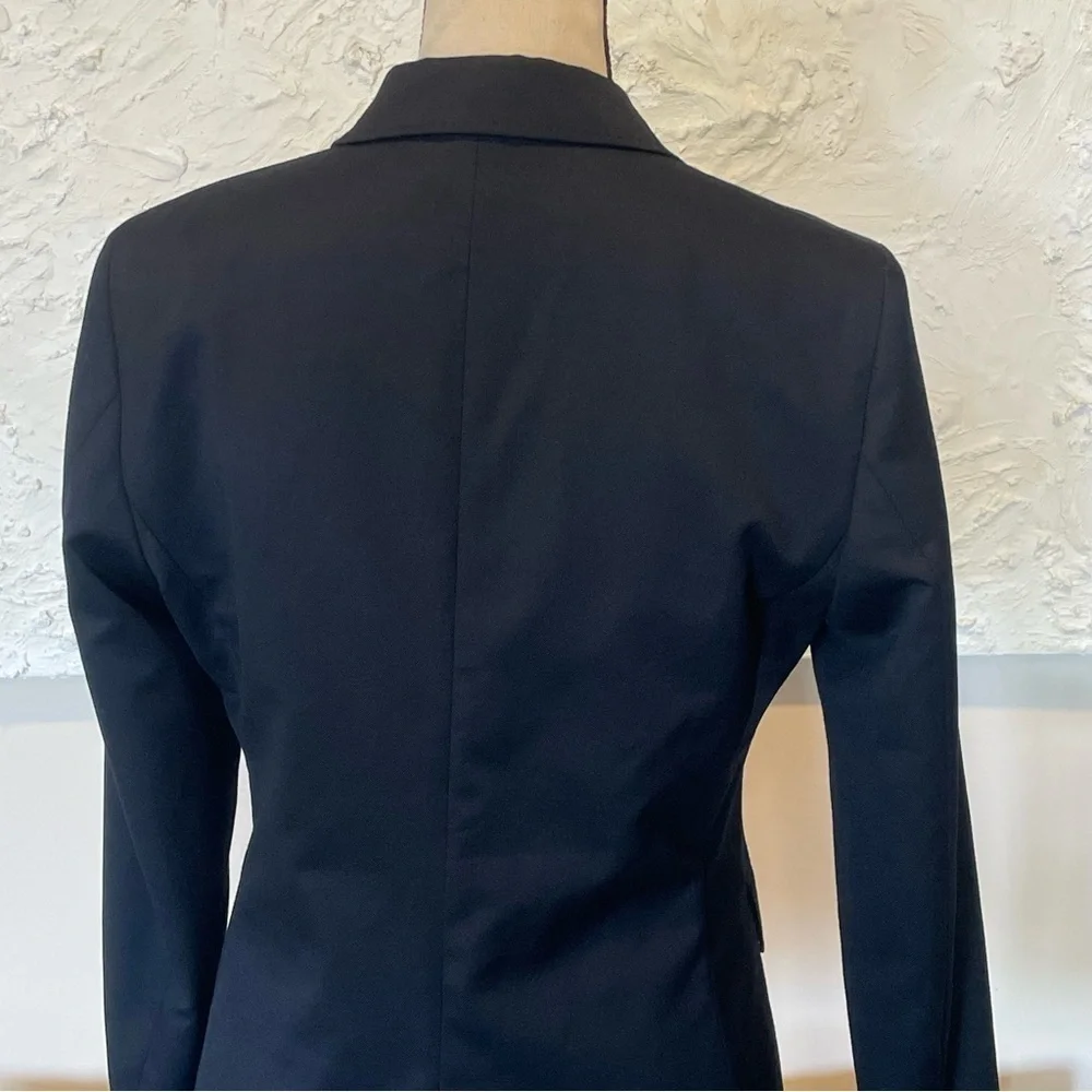Uniqlo Ines De La Fressange Paris Womens Blazer Navy Blue Wool Blend Sz S
